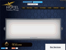 Tablet Screenshot of hotelgoldenwings.com
